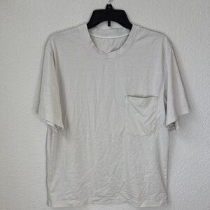 Mens Lululemon T Shirt Off White Bone size Medium